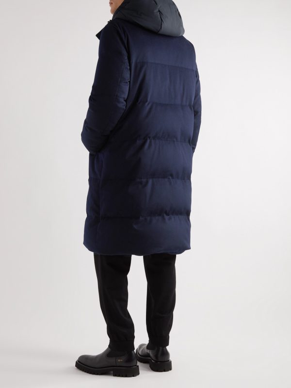 Quilted Cashmere Down Parka - BK Quilted Cashmere Down Parka - BK