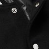 Logo-Appliquéd Wool and Leather Varsity Jacket - CU