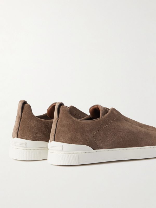 Triple Stitch™ Suede Slip-On Sneakers - BK Triple Stitch™ Suede Slip-On Sneakers - BK