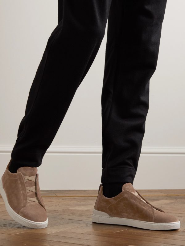 Triple Stitch™ Suede Slip-On Sneakers - E1 Triple Stitch™ Suede Slip-On Sneakers - E1