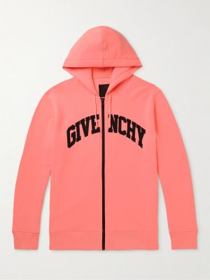 Logo-Embroidered Cotton-Jersey Zip-Up Hoodie Logo-Embroidered Cotton-Jersey Zip-Up Hoodie