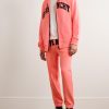 Logo-Embroidered Cotton-Jersey Zip-Up Hoodie - OU