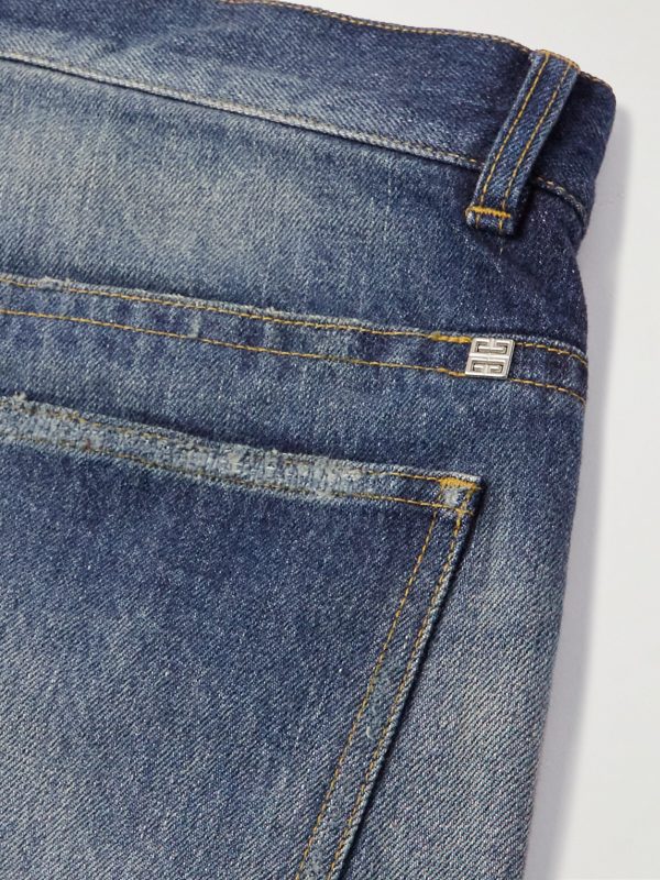 Straight-Leg Distressed Jeans - CU Straight-Leg Distressed Jeans - CU