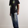 Straight-Leg Distressed Jeans - OU Straight-Leg Distressed Jeans - OU