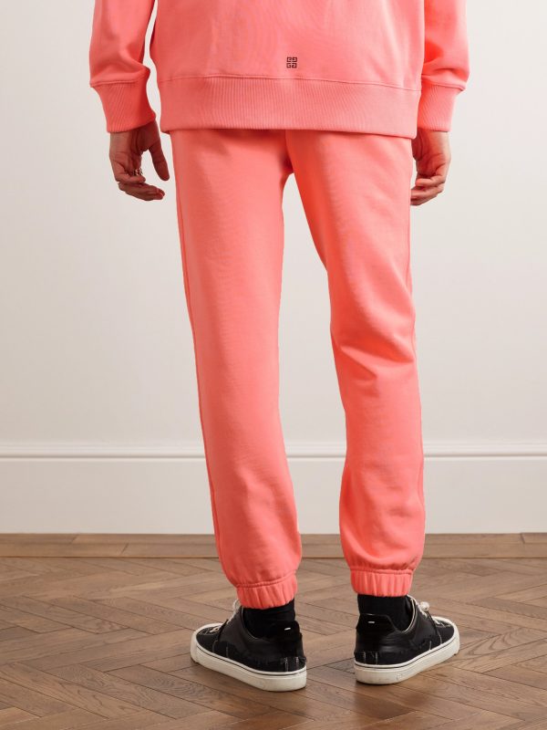 Tapered Logo-Embroidered Cotton-Jersey Sweatpants - BK Tapered Logo-Embroidered Cotton-Jersey Sweatpants - BK