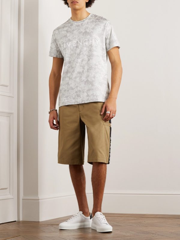Camouflage Logo-Print Cotton-Jersey T-Shirt - OU