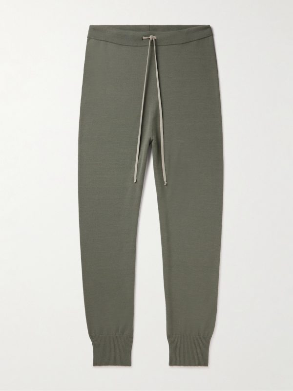 Tapered Wool-Blend Sweatpants Tapered Wool-Blend Sweatpants