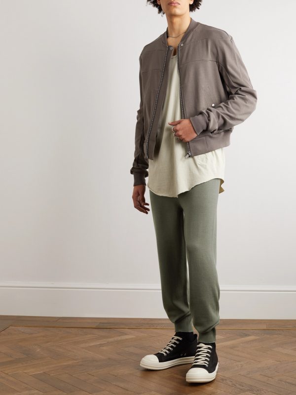 Tapered Wool-Blend Sweatpants - OU Tapered Wool-Blend Sweatpants - OU