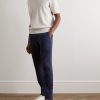 Straight-Leg Garment-Dyed Linen Trousers - OU Straight-Leg Garment-Dyed Linen Trousers - OU