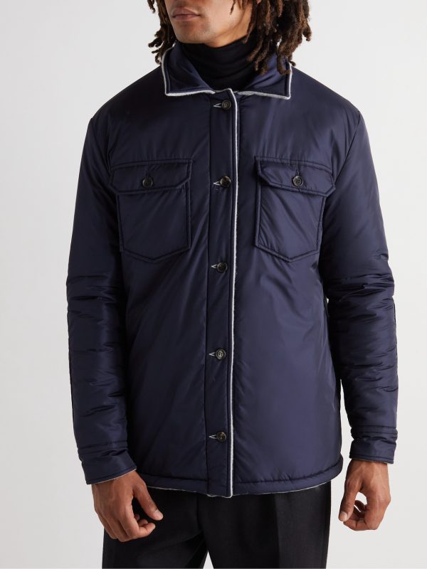 Argus Reversible Recycled-Cashmere and Shell Jacket - E2