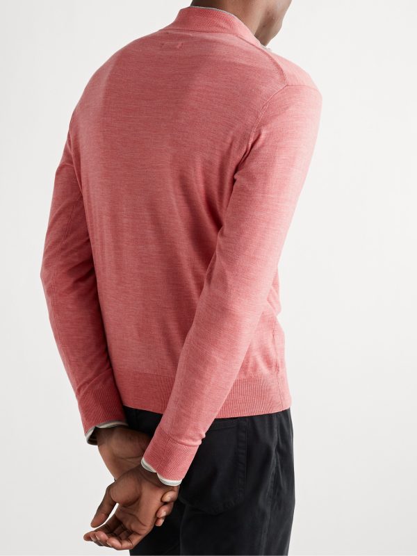 Excursionist Flex Wool-Blend Half-Zip Sweater - BK