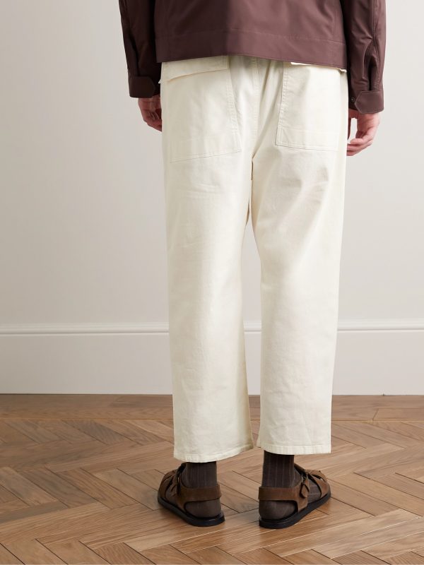 Walker Cotton-Blend Twill Drawstring Trousers - BK Walker Cotton-Blend Twill Drawstring Trousers - BK