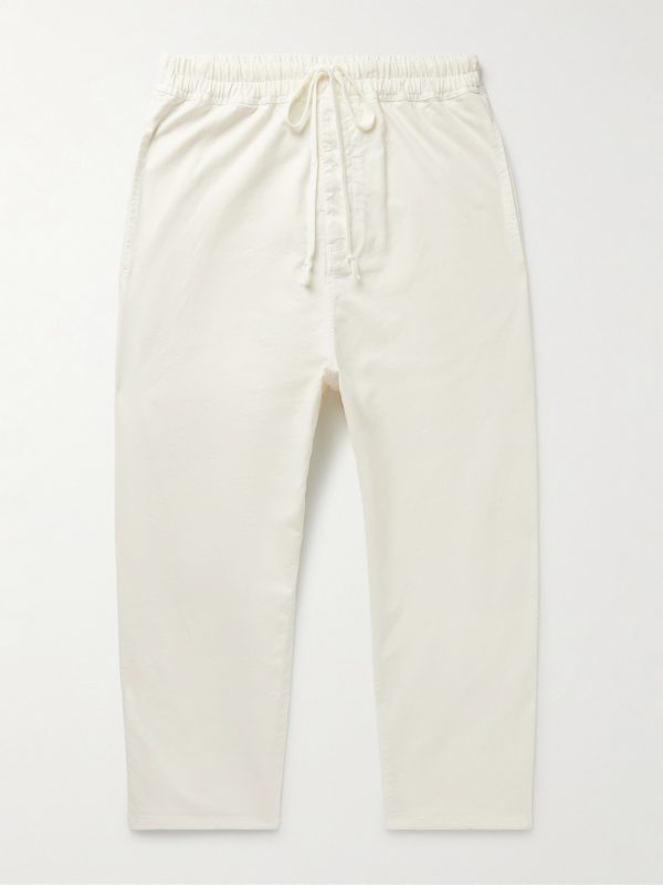 Walker Cotton-Blend Twill Drawstring Trousers Walker Cotton-Blend Twill Drawstring Trousers
