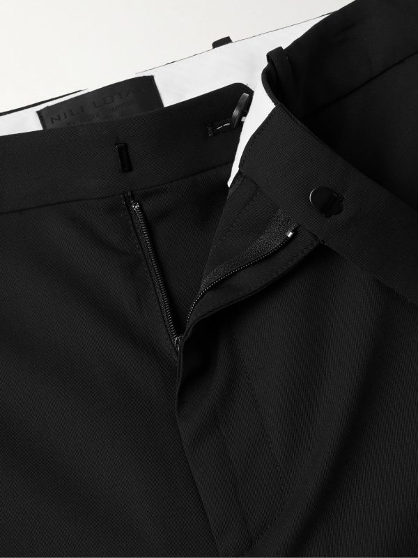 Tel Aviv Tapered Cropped Virgin Wool-Twill Trousers - E1 Tel Aviv Tapered Cropped Virgin Wool-Twill Trousers - E1