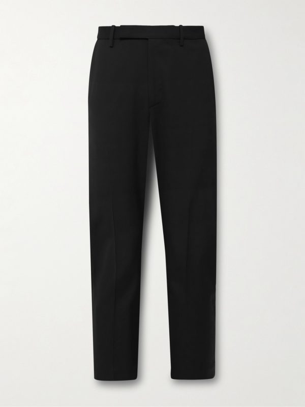 Tel Aviv Tapered Cropped Virgin Wool-Twill Trousers Tel Aviv Tapered Cropped Virgin Wool-Twill Trousers