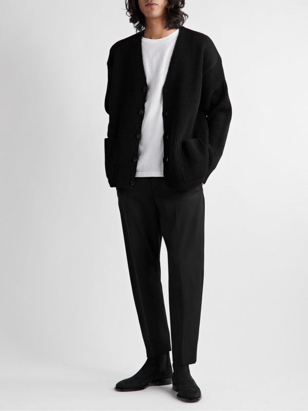 Tel Aviv Tapered Cropped Virgin Wool-Twill Trousers - OU Tel Aviv Tapered Cropped Virgin Wool-Twill Trousers - OU