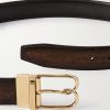 B Volute Scritto 3.5cm Venezia Leather Belt - E1