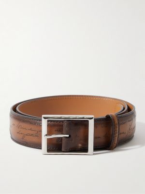 Scritto 3.5cm Leather Belt Scritto 3.5cm Leather Belt