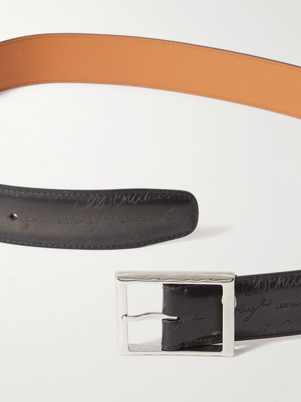 Scritto 3.5cm Leather Belt - CU