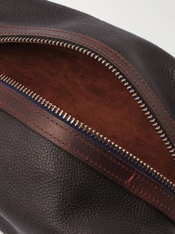 Zazou Full-Grain Leather Wash Bag - E1 Zazou Full-Grain Leather Wash Bag - E1