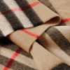 Fringed Checked Cashmere Scarf - CU Fringed Checked Cashmere Scarf - CU