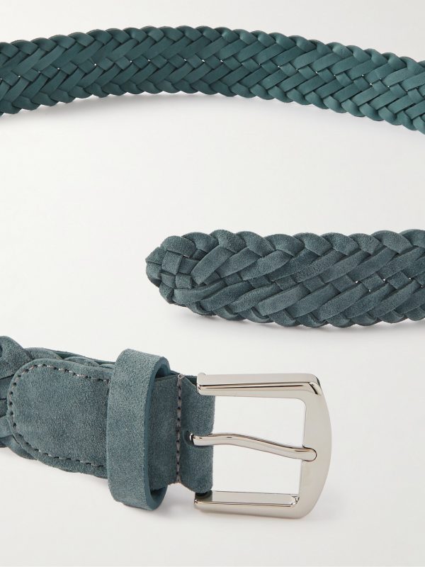 4cm Woven Suede Belt - E1 4cm Woven Suede Belt - E1