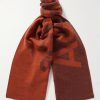 Toronty Logo-Jacquard Wool-Blend Scarf