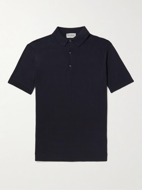 Adrian Slim-Fit Sea Island Cotton Polo Shirt Adrian Slim-Fit Sea Island Cotton Polo Shirt