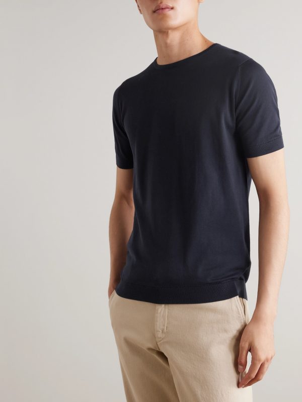 Belden Slim-Fit Sea Island Cotton T-Shirt - FR