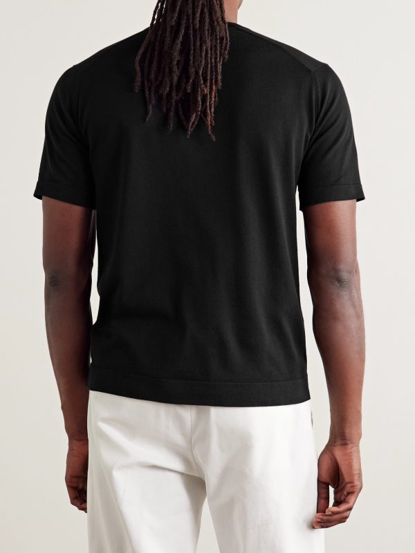 Lorca Slim-Fit Sea Island Cotton T-Shirt - BK Lorca Slim-Fit Sea Island Cotton T-Shirt - BK
