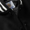 The Hayes Leather-Panelled Wool-Blend Varsity Jacket - CU