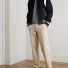 The Hayes Leather-Panelled Wool-Blend Varsity Jacket - OU