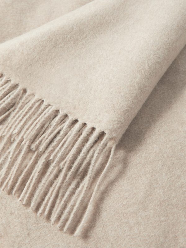Fringed Cashmere and Silk-Blend Throw - CU Fringed Cashmere and Silk-Blend Throw - CU