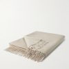 Fringed Cashmere and Silk-Blend Throw Fringed Cashmere and Silk-Blend Throw