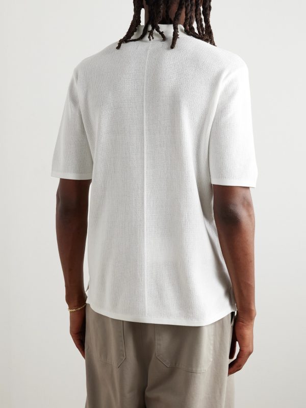 Cotton-Blend Polo Shirt - BK Cotton-Blend Polo Shirt - BK
