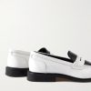 Townee Two-Tone Leather Penny Loafers - BK