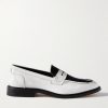 Townee Two-Tone Leather Penny Loafers
