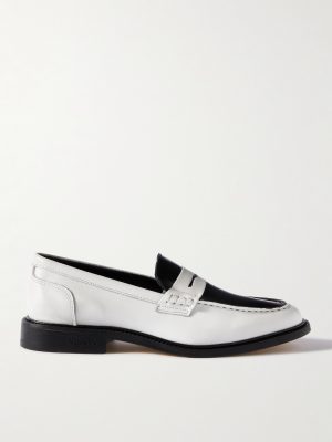 Townee Two-Tone Leather Penny Loafers