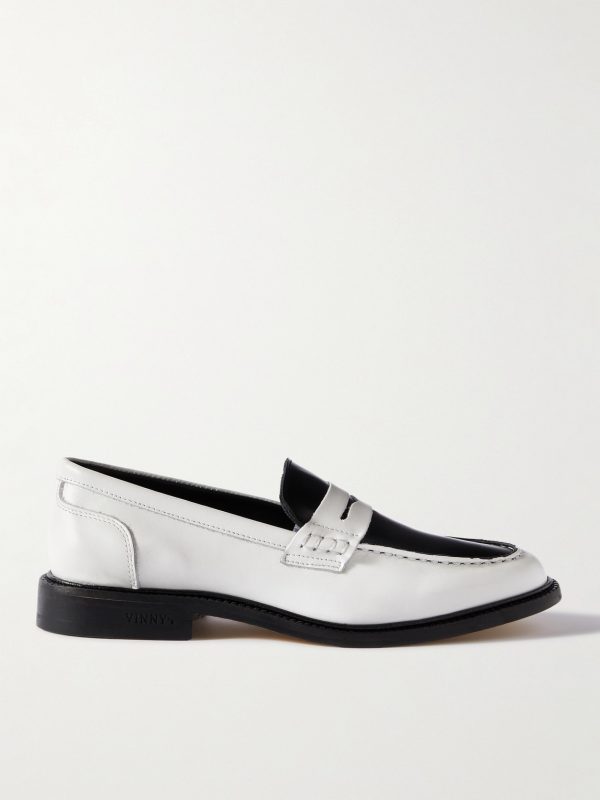 Townee Two-Tone Leather Penny Loafers