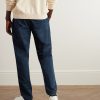 Straight-Leg Cotton and Linen-Blend Drawstring Trousers - BK Straight-Leg Cotton and Linen-Blend Drawstring Trousers - BK