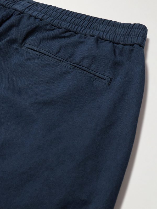 Straight-Leg Cotton and Linen-Blend Drawstring Trousers - CU Straight-Leg Cotton and Linen-Blend Drawstring Trousers - CU