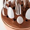 Set of 24 Pink Gold-Tone Cutlery - CU