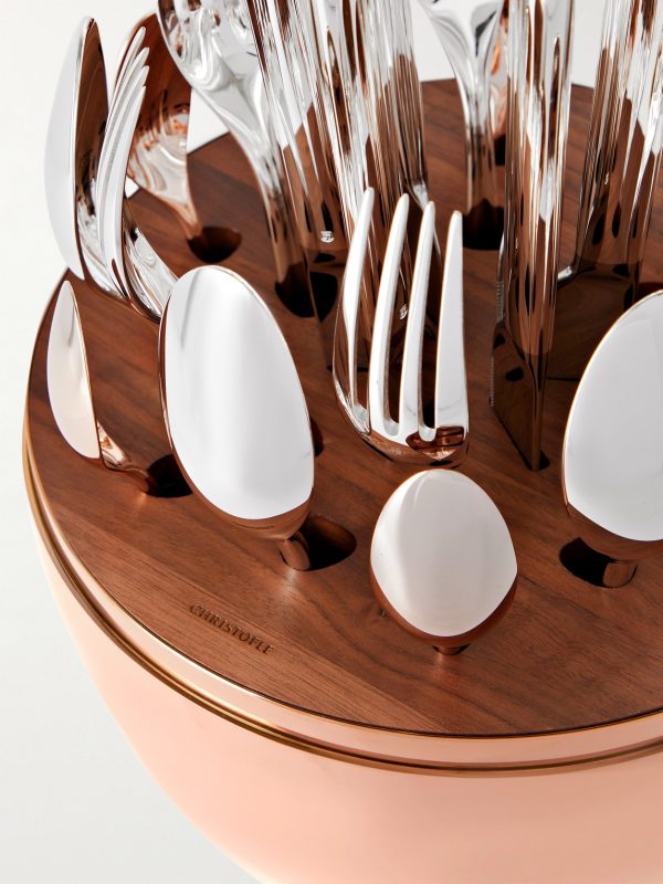 Set of 24 Pink Gold-Tone Cutlery - CU