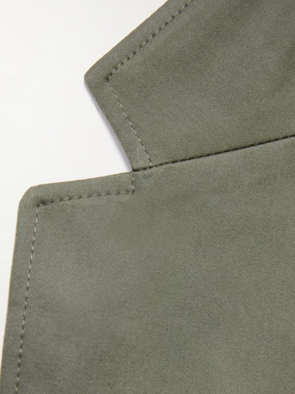 Stretch Cotton and Silk-Blend Suit Jacket - E1 Stretch Cotton and Silk-Blend Suit Jacket - E1