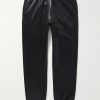 Analog Tapered Logo-Print Coated Cotton-Jersey Sweatpants