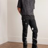 Slim-Fit Straight-Leg Painted Embroidered Distressed Jeans - OU Slim-Fit Straight-Leg Painted Embroidered Distressed Jeans - OU