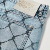 Cage 5001 Slim-Fit Frayed Printed Jeans - CU Cage 5001 Slim-Fit Frayed Printed Jeans - CU