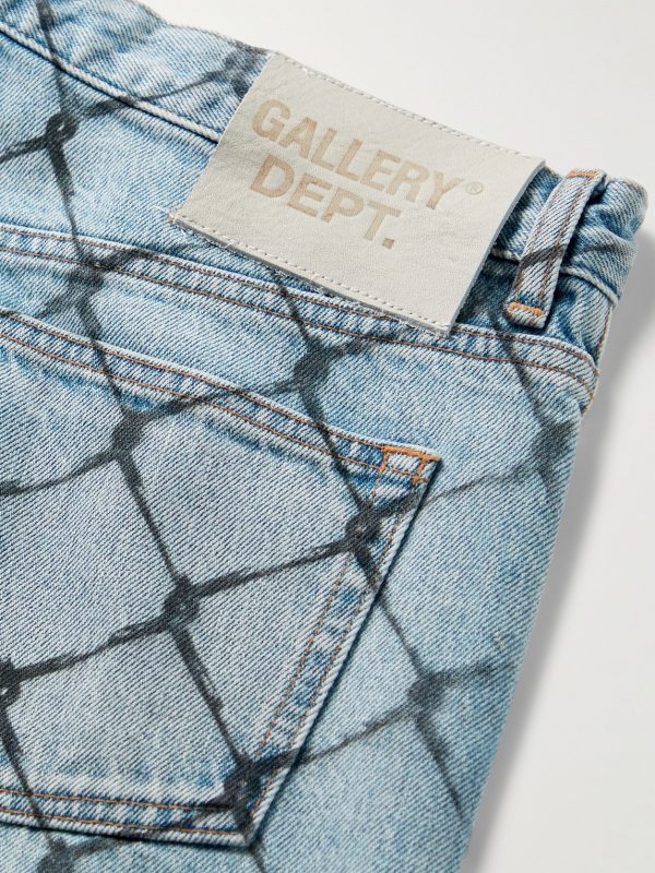 Cage 5001 Slim-Fit Frayed Printed Jeans - CU Cage 5001 Slim-Fit Frayed Printed Jeans - CU