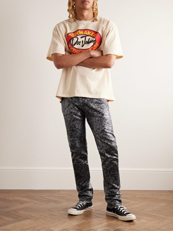Analog 5001 Slim-Fit Metallic Painted Jeans - OU Analog 5001 Slim-Fit Metallic Painted Jeans - OU