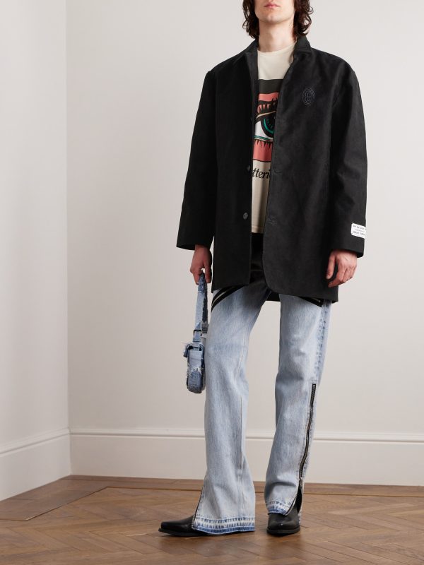 Razor Logo-Embroidered Cotton-Twill Jacket - OU Razor Logo-Embroidered Cotton-Twill Jacket - OU